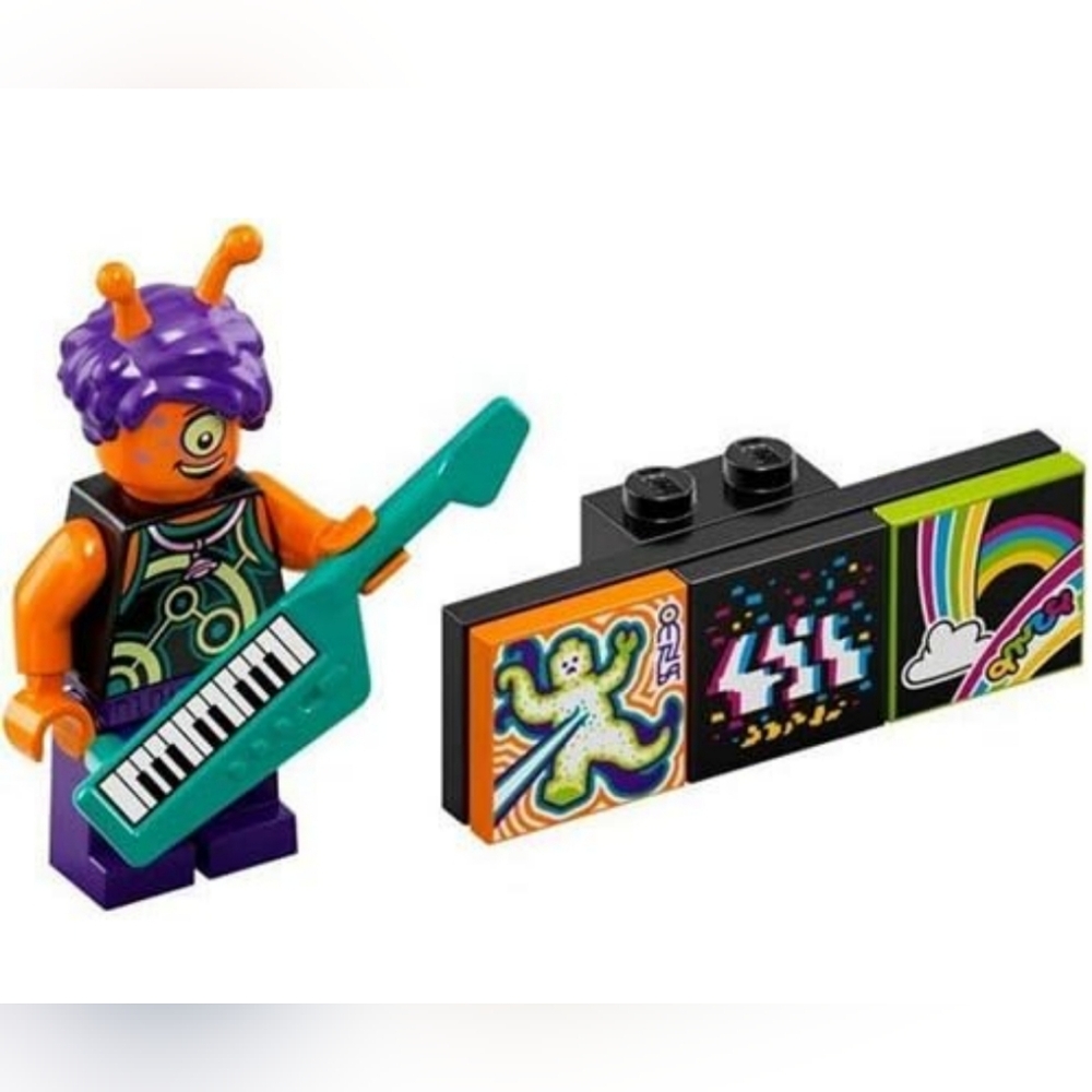 Lego Vidiyo 43101 Alien Keytarist Minifigure NWT Building Toy Set Series 1 Bandm